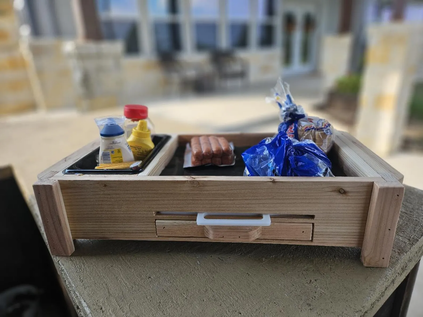 Realtor Closing Gift, Personalized Backyard Serving Tray, Closing Gift, Housewarming Gift, Real Estate Gift, Realtor Gift, Backyard Decor