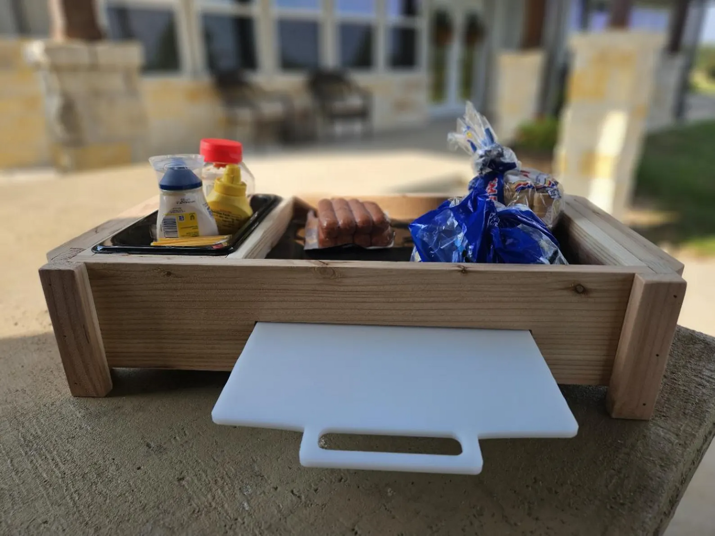 Realtor Closing Gift, Personalized Backyard Serving Tray, Closing Gift, Housewarming Gift, Real Estate Gift, Realtor Gift, Backyard Decor