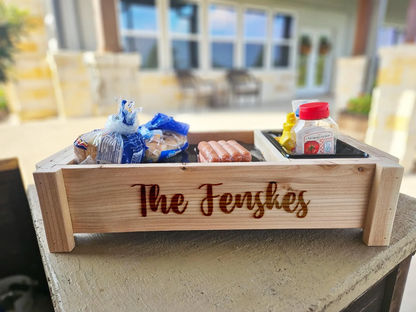 Realtor Closing Gift, Personalized Backyard Serving Tray, Closing Gift, Housewarming Gift, Real Estate Gift, Realtor Gift, Backyard Decor