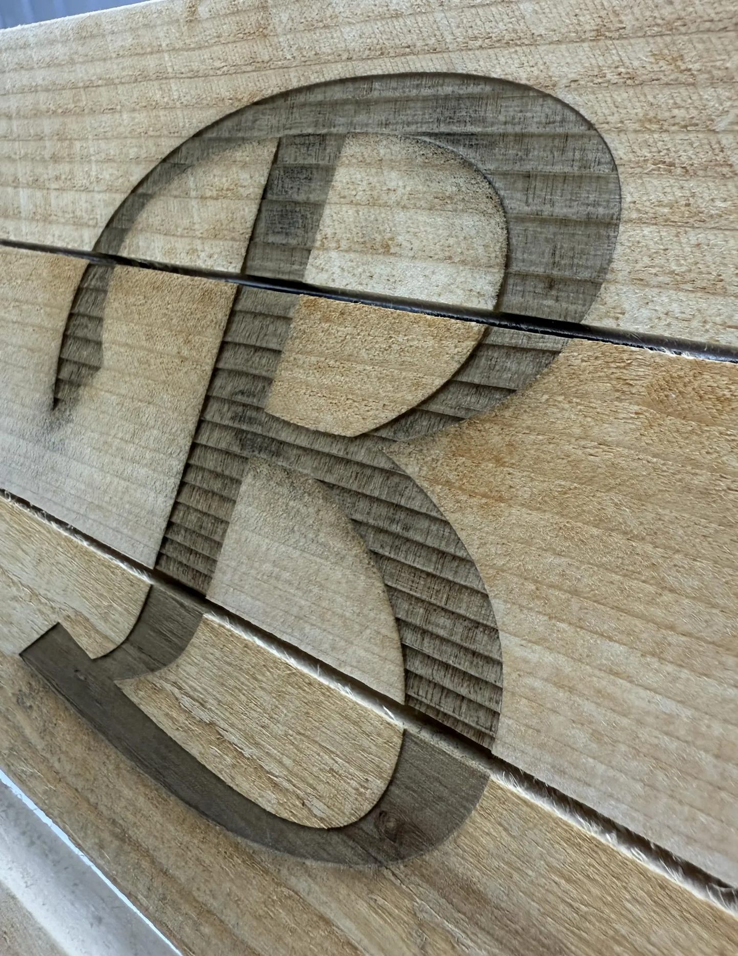 NEW Custom outdoor wood chair with laser etched logo!